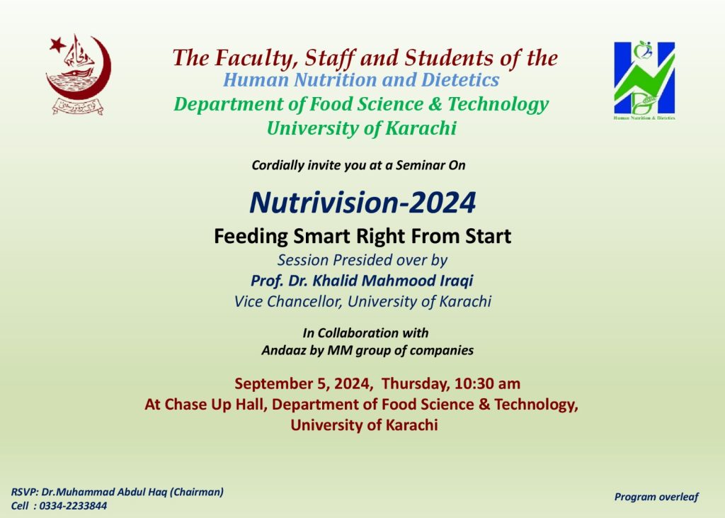 USB Certification Pakistan has been invited to First Nutrition Expo – Nutrivision 2024